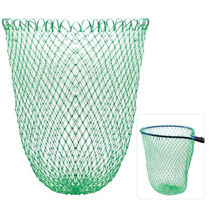 Fishing Net Fish Landing Net Foldable Fishing Replacement Net for Freshwater Saltwater Fishing Net Replacement Netting Green/Black 2 Colors Handle/Frame Not Included
