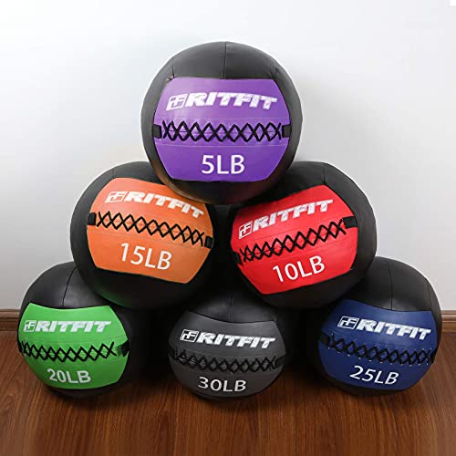 RitFit Soft Medicine Ball for Strength and Conditioning Workouts - size: 10lb