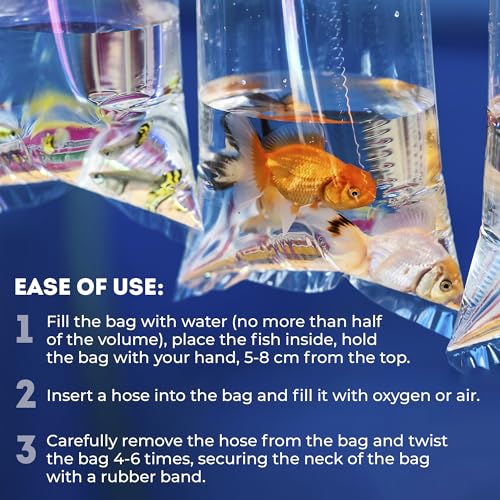 Clear Plastic Fish Bags, 10 x 24 Inch, 2 Mil Poly Bags, Pack of 1000, Unprinted Clear Poly Bag for Aquarium Species Transfer and Transport - style: 10" X 24" / 2 Mil / 1000 Pack