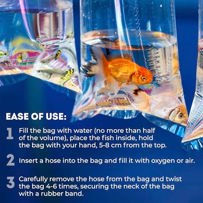 Clear Plastic Fish Bags, 10 x 24 Inch, 2 Mil Poly Bags, Pack of 1000, Unprinted Clear Poly Bag for Aquarium Species Transfer and Transport - style: 10" X 24" / 2 Mil / 1000 Pack