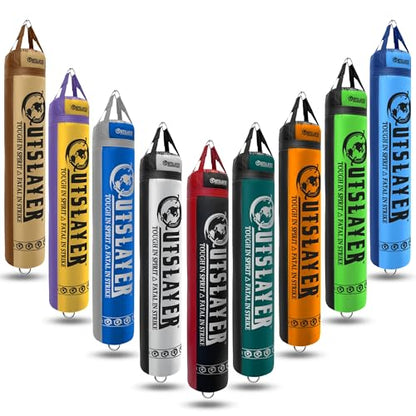 Muay Thai Punching Bag 6ft 150lbs Unfilled Made in USA - color: Custom Dual Color (DC), size: With Bottom D-Ring