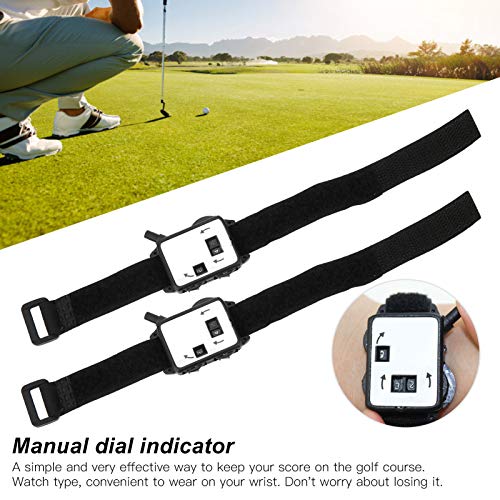 Changor 3 Pack Score Counter Watch, Manual Stroke Keeper Wrist Counter Small Compact for Golfers Plastic Accessories