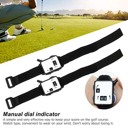 Changor 3 Pack Score Counter Watch, Manual Stroke Keeper Wrist Counter Small Compact for Golfers Plastic Accessories