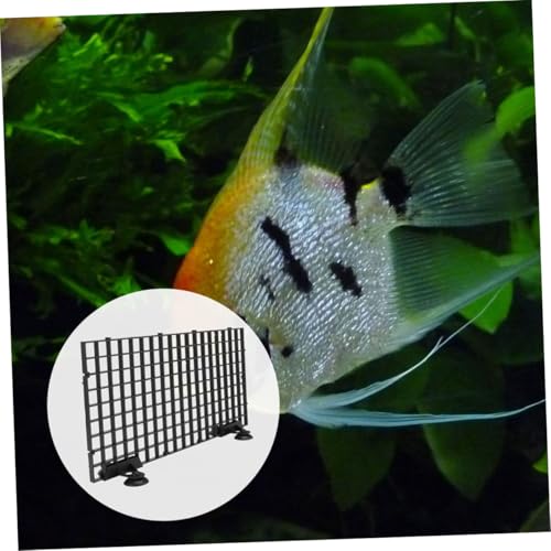 HANABASS 4sets Fish Tank Divider with Clips Aquarium Isolation Board and Bottom Grid Plastic Grate Panel for Easy Separation and Clean Water Management