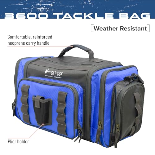 FROGG TOGGS Heavy Duty Fishing Tackle Duffle Bag, Blue, 3600