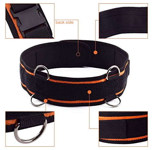 Speed and Agility Resistance Bands Trainer for Vertical Jump Squat Boxing MMA Taekwondo Karate Bounce Softball Basketball Volleyball Football Training - color: Orange