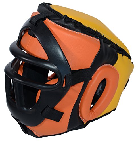 Ring to Cage Removable Safety Mask Training Headgear for Boxing, Muay Thai, MMA, Kickboxing - Youth and Adult Size - size: Large/X-Large (22.5” to 24.5” Head circumference)
