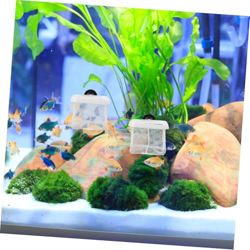 ibasenice 5pcs Fish Breeding Net for Aquarium Cups Separator Mesh for Small Fish and Safe Spawning
