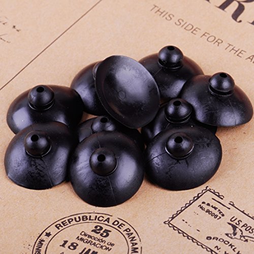 10pcs Soft Silicone Suction Cup Clip Sucker Holder Fish Aquarium Tank Pump Black New