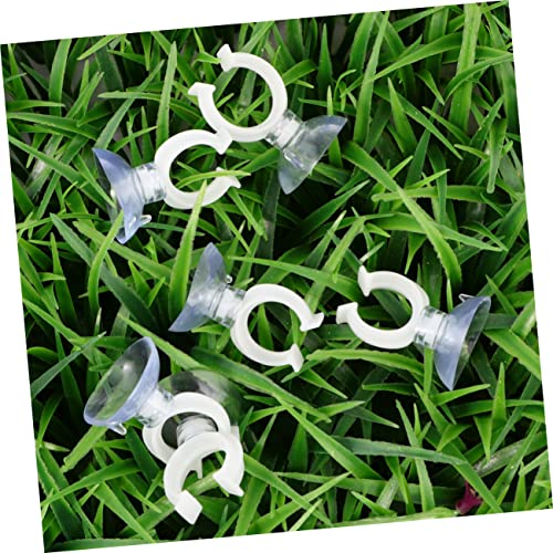 Sosoport 10pcs Transparent Fish Tank Strong Clamp Bracket for Aquariums Fixing Clips for Smooth Easy to Install and Remove