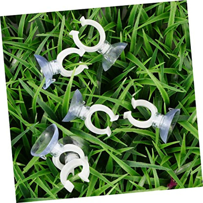 Sosoport 10pcs Transparent Fish Tank Strong Clamp Bracket for Aquariums Fixing Clips for Smooth Easy to Install and Remove