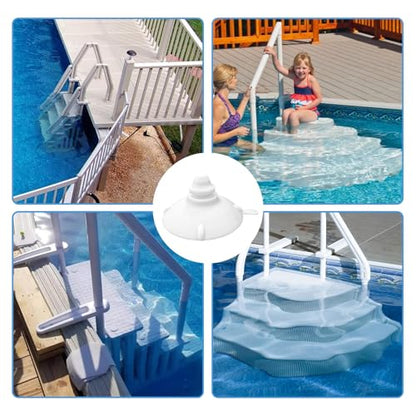 Pool Step Suction Cups, Step Cups Replacement for Innovaplas Above Ground Swimming Pool Steps (8 Pack) - size: 8 Packs