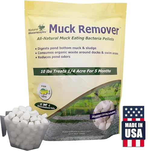 Muck Remover Pellets 10 lb Pond Tablets Treat 2.5 Acres |