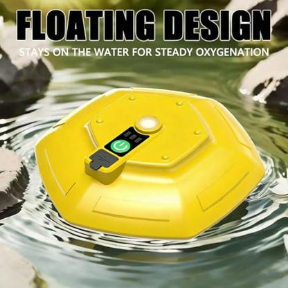 Floating Aerator, IPX7 Waterproof Rechargeable Bait Bucket Aerator, Portable Live Bait Oxygen Pump for Fishing, Livewell & Fish Tank, USB Powered Air Pump for Transport