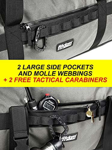 Fitdom 132L 36" Extra Large Heavy Duty Equipment Travel Storage Duffle Bag - color: Grey
