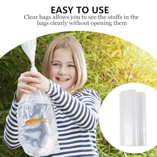 ABOOFAN 50pcs Leak-proof Plastic Fish Shipping Bags 20x44cm Thick Aquarium Transport Storage for Live Fish Packing and Transport