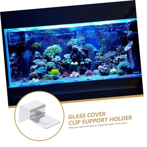 Quick Assembly Aquarium Clips Fish Tank Glass Cover Bracket Stainless Steel Support Holders 10mm for Easy Water Change