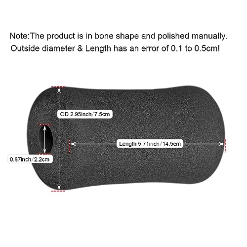 Sponge Foam Foot Pad Roller Pair, Used for Replacing Gym Exercise Equipment, Suitable for 1-inch Rod (Foam 5.71" X 2.95" Od X 0.87" Id) - color: Foam 5.71" X 2.95" Od X 0.87" Id