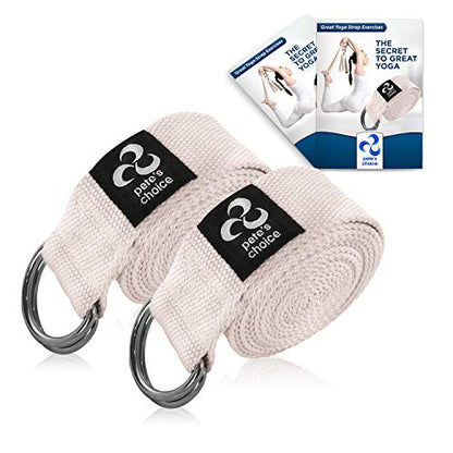Stretching Straps and Yoga Blocks - Yoga Beginner Kit for Pilates & Gym - style: 2 Pack, 8ft