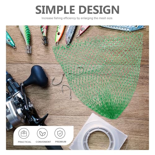 DOITOOL Fishing Net Replacement Head Mesh, Thickened Large Fish Landing Net Mesh Basket for Fish, Lightweight Portable Fishing Catching Tool for Freshwater and Carp Anglers