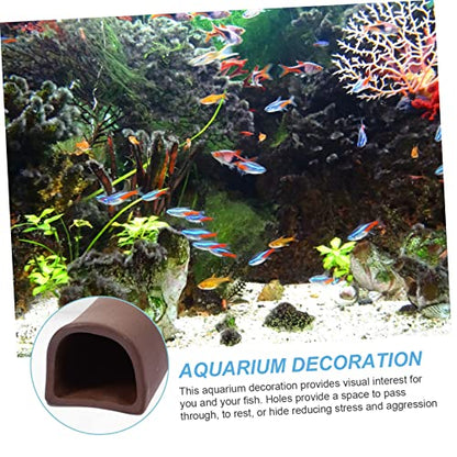 Happyyami Fish Tank Shrimp House Snapper Tank Aquarium Tunnel Fish Breeding Tube Fish Tank Tunnel Fish Hideaway Aquarium Decoration Aquarium Breeding Tube Aquarium Hideaway Fish Tunnel