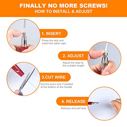 Jump Rope, High Speed Weighted Jump Rope - Premium Quality Tangle-Free - Self-Locking Screw-Free Design - Jump Ropes for Fitness - Skipping Rope for Workout Fitness, Crossfit & Home Exercises - color: Red
