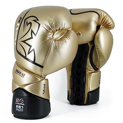 RIVAL Boxing RS1 2.0 Ultra Pro Sparring Gloves, Lace-up Closure - Super-Resistant Microfiber, Soft Inner Lining, and High-Density Padding