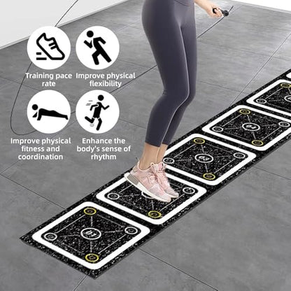 Rubber Agility Ladder Non-Slip Speed Agility Training Ladder Pad for Soccer Football Footwork, Workout Ladder for Soccer Football Tennis Boxing Training, Agility Training Equipment - size: 8.8 ft