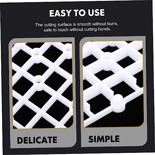 2pcs Aquarium Dividers Wear-Resistant Plate for Fish Tank Design Bottom for Gravel and Landscaping - color: White