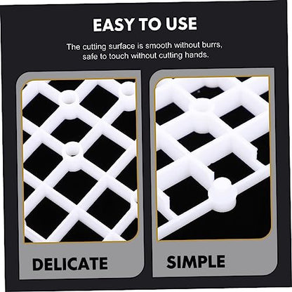 2pcs Aquarium Dividers Wear-Resistant Plate for Fish Tank Design Bottom for Gravel and Landscaping - color: White