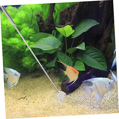 Abaodam Aquarium Plant Tools Kit Grass Edger Trimmer Hand Held Grass Trimmer for Aquarium Maintenance Metal Scissor for Glass Tanks