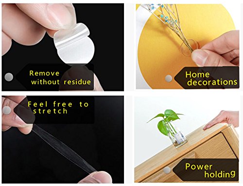 6 Adhesive Dots Glue Replacement Kit Sticky Mounting Pabs 1.57 inches Diameter Double Sided Tabs Perfect for Dashboard Toys, Windshield, GPS, Tiles, Walls,Suction Cup Glue - size: 1.57 In Diameter