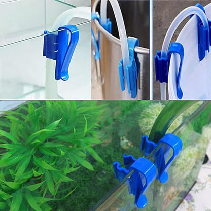 Aquarium Hose Holder - Aquarium Hose Clamp | Fish Tank Water Pipe Mounting Clip Water Pipe Clamp Holder | Fish Tank Water Pipe Fix Holder for Home Fish Tank Aquarium Turtle Tank