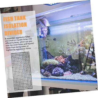 VICASKY 6Pcs Fish Tank Divider Durable Plastic Plates Multi Design for Enhanced Water Flow for Freshwater Saltwater Aquariums for Home
