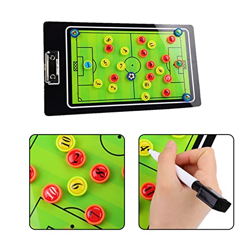 Dilwe Soccer Magnetic Board,Football Coaching Board for Competition Training Teaching Coaching