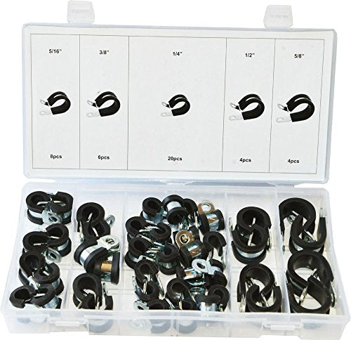 Swordfish 32290 42pc Rubber Insulated Adel Clamp Assortment