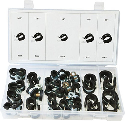 Swordfish 32290 42pc Rubber Insulated Adel Clamp Assortment