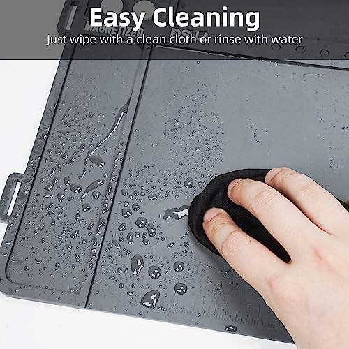 Gun Cleaning Mat, Premium Magnetic Pad With Organizer Parts Tray, Anti-Slip Rubberized Pistol Mat, Protective Workbench Mat for Gun Cleaning (16.5"x 10.43")