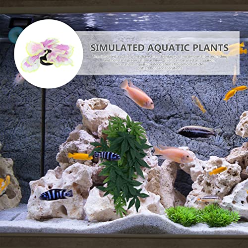 ULTECHNOVO Model Plant Adornment Artificial Fish Adorn Vivid Grass Micro Landscape Aquarium Decorative Durable Decor Water Aquatic Ornament Tank