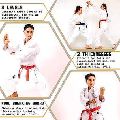 Geetery Karate Wood Breaking Boards Martial Arts - size: 9 mm/ 12 mm/ 18 mm