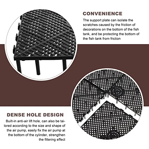 Ipetboom 6pcs Aquarium Divider Wear-Resistant Gravel Board for Fish Tank Filtration Lightweight Design for Aquarium Supplies