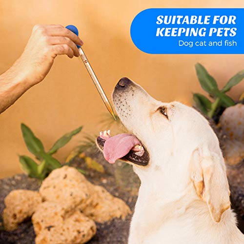 Weewooday Glass Droppers Pipettes Graduated Lab Dropper Glass Liquid Pipette with Big Rubber Hats 20 cm Stir Rod Washing Brush Transfer for Liquid Essential Oil(8 Pieces,Blue,10 ml) - color: Blue, size: 10 ml