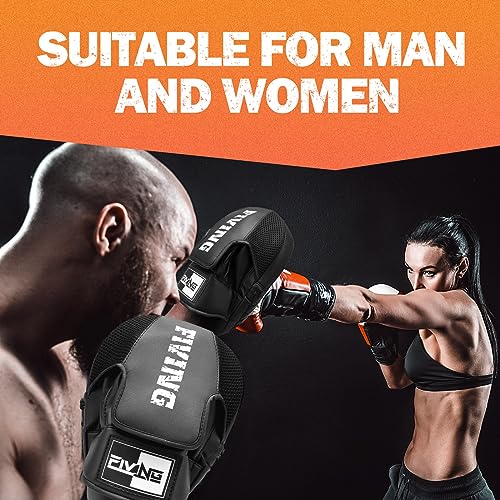 Boxing Pads Punching Mitts for Muay Thai,Punching,Sparring,Training - color: Black/White