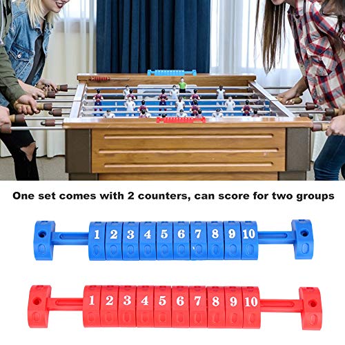 2 PCS Foosball Scoring Counters, Score Keeper, 10 Numbers Scoring Score Counter Indicator for Standard Foosball Tables