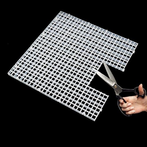 Hipanda Aquarium Hood Fish Tank top Cover, Terrarium lid Plastic Grid with 4-Piece Set Corner Protectors. Prevents Jumping (Fit 8MM/0.3inch Glass Black) - size: Fit 8MM/0.3inch Glass Black