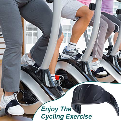 2 Pairs Exercise Bike Pedal Straps, Widened Straps 2.24 x 12.99 in | Adjustable Buckle, Non Slip Grip, for Exercise Cycle Home or Gym, Secure Foot Hold