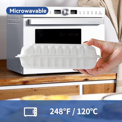 9x6 27 oz 50 Pack To Go Containers - Shrink Wrap Ready to Use | Mineral Filled PP BPA Free Clamshell | Freezer Microwave Safe | White Reusable Food Boxes for Commercial, Sandwiches & Salad - size: 9x6 inch 27 oz
