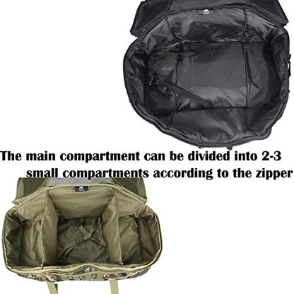 3 in 1 Tactical Travel Duffel Bag Backpack, Heavy Duty Military Gym Bag - color: Black, size: 30L,(19x10x8)Inches