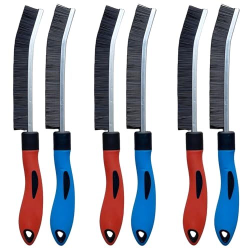 6 Pcs Crevice Cleaning Brush - Grout Scrub Brush, House Cleaning Supplies | Gap Cleaning Tools, Home Essentials, Gifts for Women Men, Hard Bristle Crevice Cleaner Brush for Household Use, Bathroom - color: 6pcs New Model