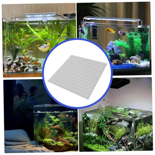 12x12 Fish Tank Lid,4pcs Aquarium Lid Replacement,Aquarium Lid Hood Fish Tank Top Cover Terrarium Lid Plastic Grid Panel Egg Crate Grate Aquarium Glass Cover Board Clip
